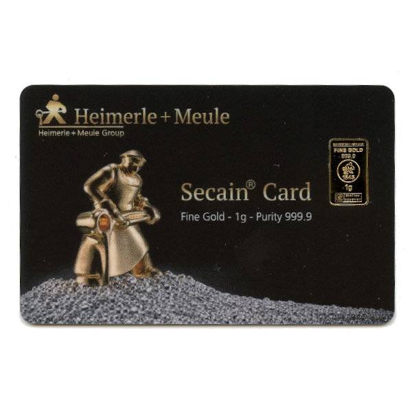 1 g SECAIN Goldbarren Bild von 1 g SECAIN Goldbarren