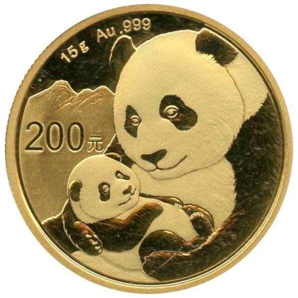 15 g China Panda - verschiedene Jahrgänge Bild von 15 g China Panda - verschiedene Jahrgänge