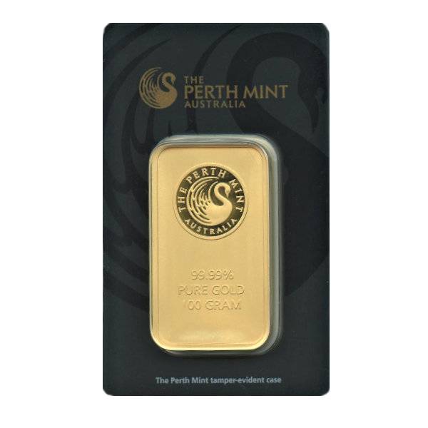 100 g Goldbarren - Perth Mint Bild von 100 g Goldbarren - Perth Mint