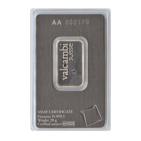 Bild von 20 g Platinbarren - diverse