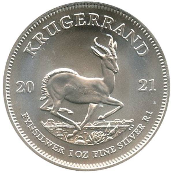 Bild von 1 oz Silbermünze Krügerrand - Diverse Jahrgänge - D
