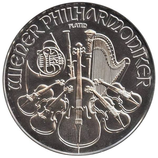 1 oz Philharmoniker Platin - Diverse Bild von 1 oz Philharmoniker Platin - Diverse