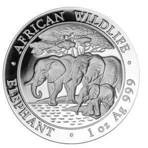 Bild von 1 oz Somalia Elefant Silber - diverse - 2.th Wahl