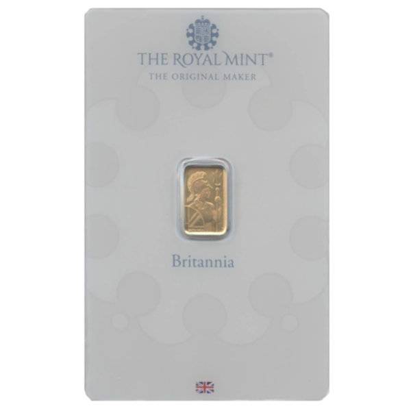 Bild von 1 g Goldbarren The Royal Mint - Britannia