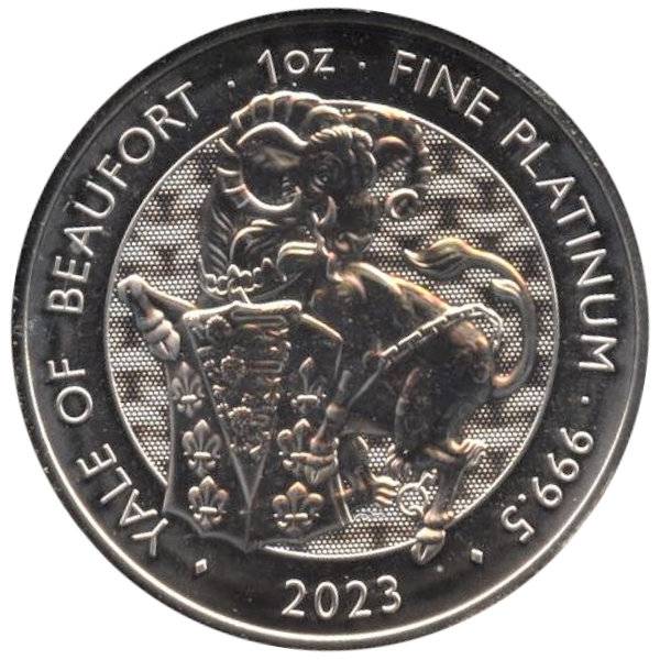 1 oz Platin Tudor Beasts - Yale 2023 Bild von 1 oz Platin Tudor Beasts - Yale 2023