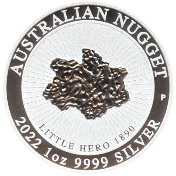 Bild von 1 oz Silber Australian Nugget - Little Hero 2022