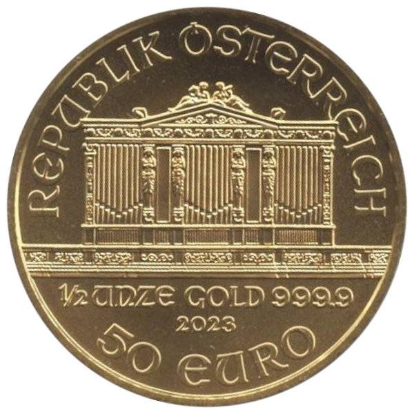 1/2 oz Philharmoniker - 2023 Bild von 1/2 oz Philharmoniker - 2023