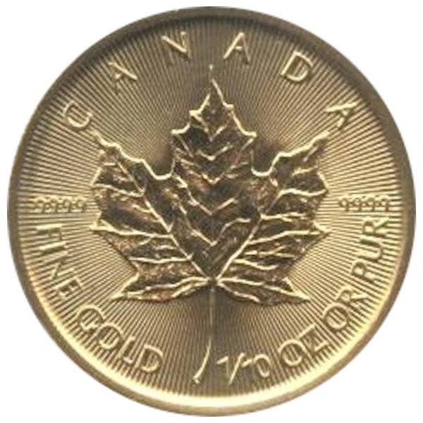 Bild von 1/10 oz Maple Leaf Gold - 2023