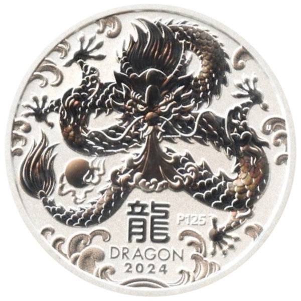 Bild von 1/2 oz Lunar III Silber - Drache 2024