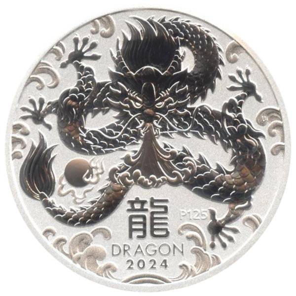 Bild von 1 oz Lunar III Silber - Drache 2024