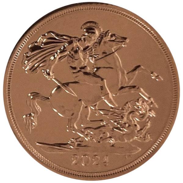 Bild von One Pound Sovereign King Charles 2024