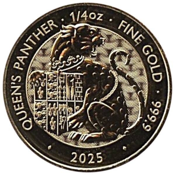 1/4 oz Gold Tudor Beasts Queen´s Panther 2025 Bild von 1/4 oz Gold Tudor Beasts Queen´s Panther 2025