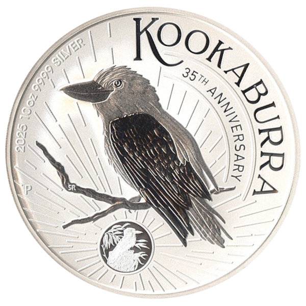 Bild von 10 oz Silber Kookaburra - 2025 - 19% MwSt.