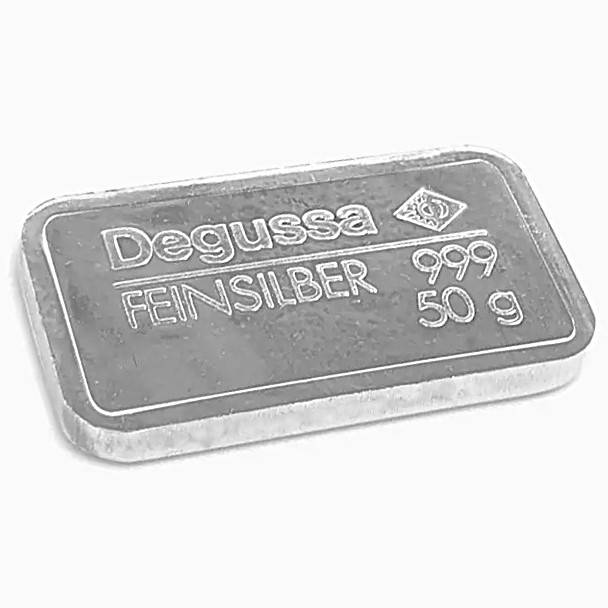 50 g Silberbarren - diverse - 19% MwSt. Bild von 50 g Silberbarren - diverse - 19% MwSt.