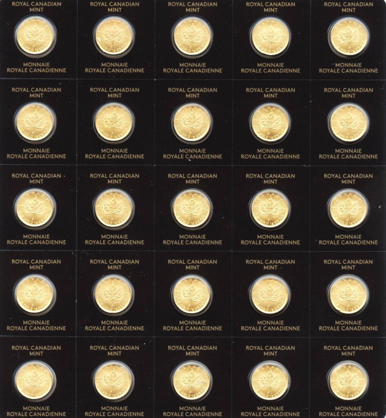 Bild von 25 x 1 g Maplegram - 2025