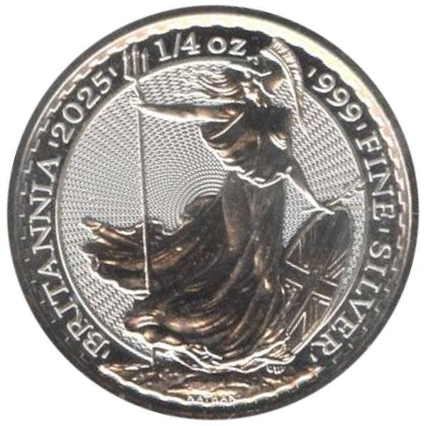 Bild von 1/4 oz Silber Britannia 2025 - 19% MwSt.