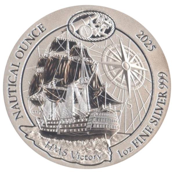 1 oz Ruanda Nautical Silber - HMS Victory 2025 - 19% MwSt. Bild von 1 oz Ruanda Nautical Silber - HMS Victory 2025 - 19% MwSt.