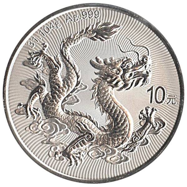Bild von 1 oz Silber China Drache 2025 - 19% MwSt.