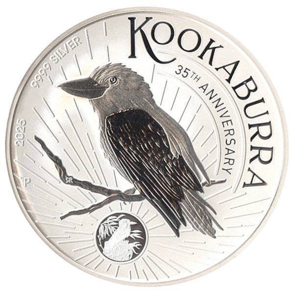 Bild von 1 Kilo Silber Kookaburra - 2025 - 19% MwSt.