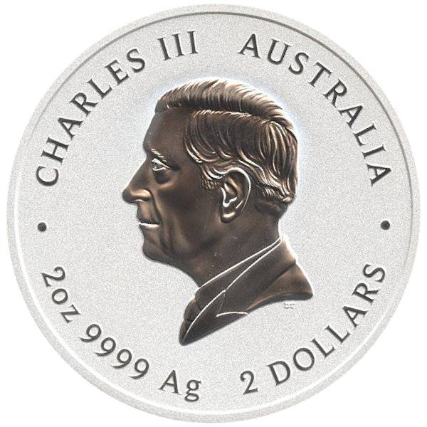Bild von 2 oz Lunar III Silber - Pferd 2026 - 19% MwSt.