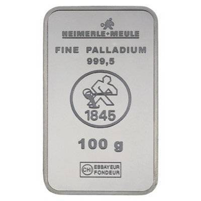 Bild von 100 g Palladiumbarren - diverse