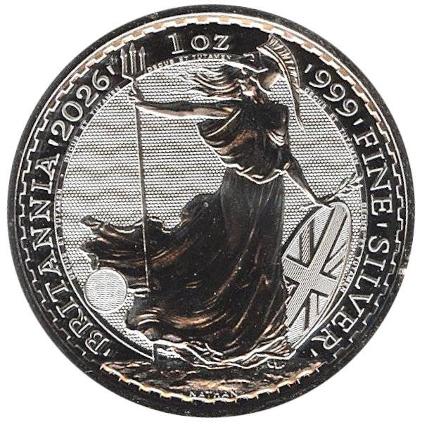 Bild von 1 oz Silber Britannia - 2026 - 19 % MwST