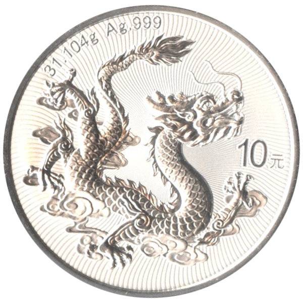 Bild von 1 oz Silber China Drache 2026 - 19% MwSt.