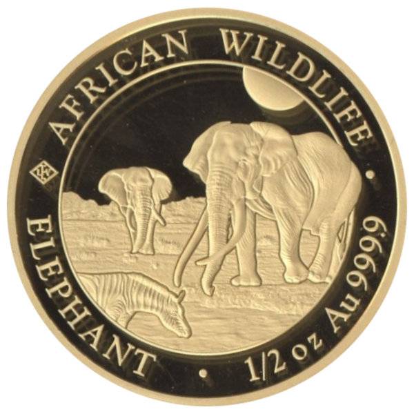Bild von 1/2 oz Somalia Elefant Gold - 2026