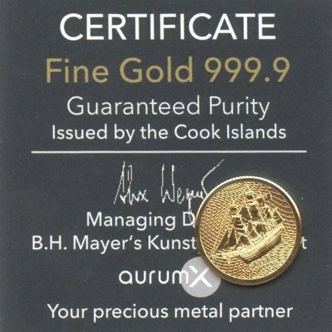 Bild von 2 g Gold Cook Islands Bounty 2026