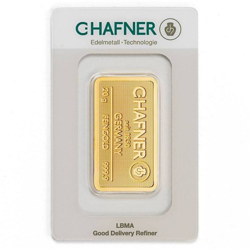 Bild von 20 g Goldbarren - C.HAFNER