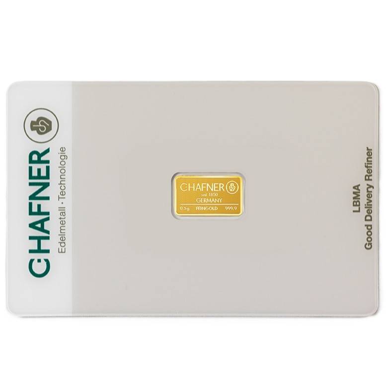 Bild von 0,5 g Goldbarren - C.HAFNER