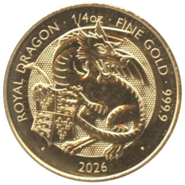 Bild von 1/4 oz Gold Tudor Beasts Royal Dragon 2026