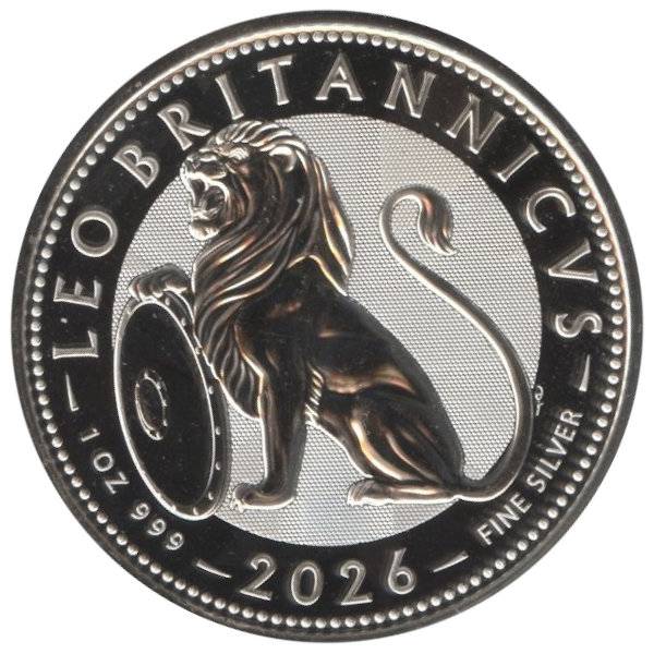 Bild von 1 oz Silber British Lion 2026 - 19% MwSt.