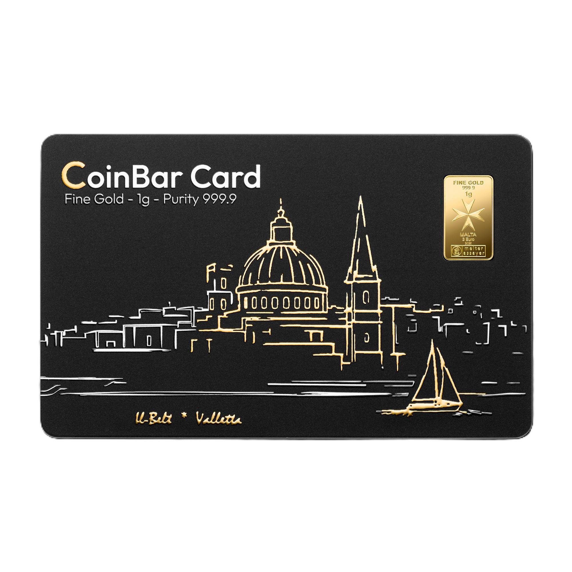 Bild von 1 g Gold Malta Coinbar Card - Heimerle & Meule - 2026