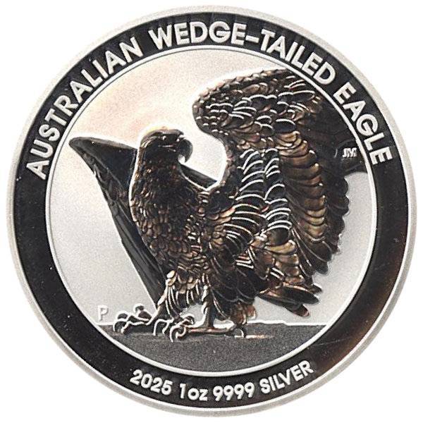 Bild von 1 oz Silbermünze Australian Wedge Tailed Eagle 2025 - Differenzbesteuert