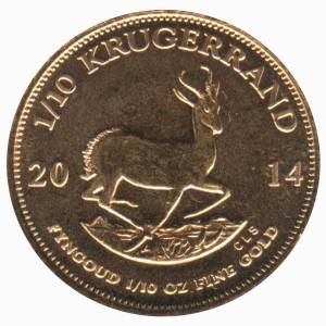 Bild von 1/10 oz Krügerrand Gold - 2015