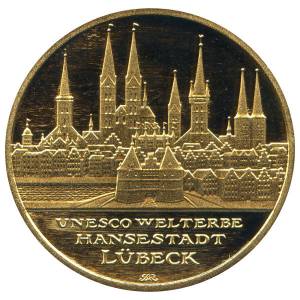 Bild von 100 Euro - 2007 Lübeck - A - in der Schatulle mit Zertifikat
