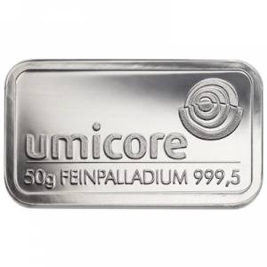 Bild von 50 g Palladiumbarren - diverse