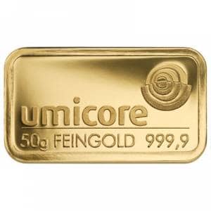 Bild von 50 g Goldbarren - Umicore