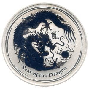 Bild von 1 Kilo Lunar II Silber - 2012 Drache