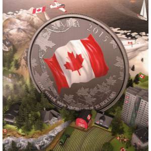 Bild von 25 Dollar 50 Jahre Kanadische Flagge 2015