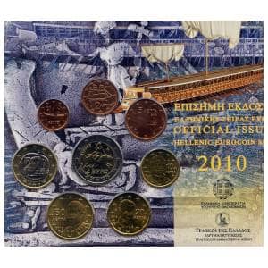 Bild von Kursmünzensatz Griechenland 2010 Stier BU