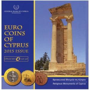 Bild von Kursmünzensatz Zypern 2015 3,88 BU Denkmäler - Religiöse Bauwerke Zyperns