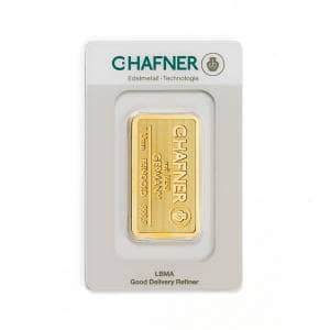 Bild von 1 oz Goldbarren - C.HAFNER