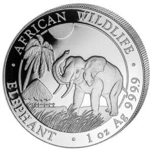 Bild von 1 oz Somalia Elefant Silber - 2017