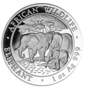 Bild von 1 oz Somalia Elefant Silber - 2013