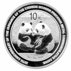 Bild von 1 oz Silber Panda - 2009 - Jubiläumsausgabe