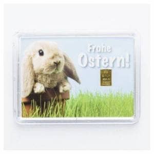 Bild von Geschenkmotivbarren - 1 g Goldbarren - Frohe Ostern