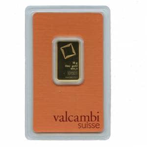 Bild von 10 g Goldbarren Valcambi