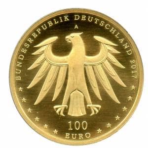 Bild von 100 Euro Goldmünzen